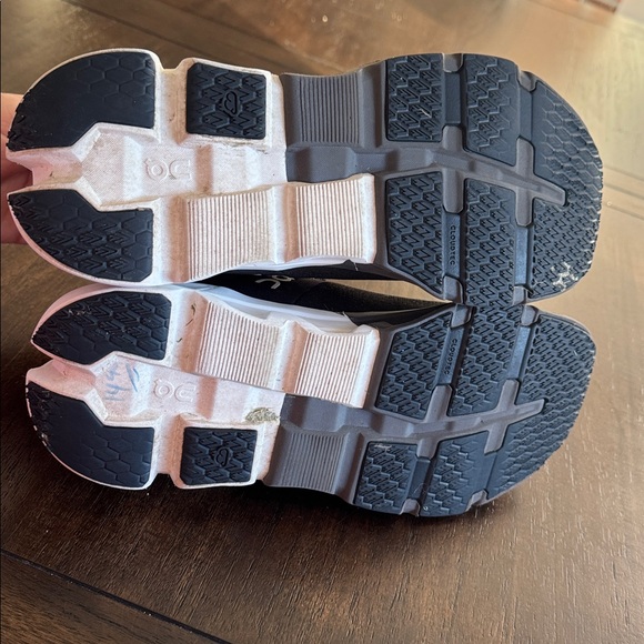 On Running Black and White Athletic Sneakers - Picture 6 of 8